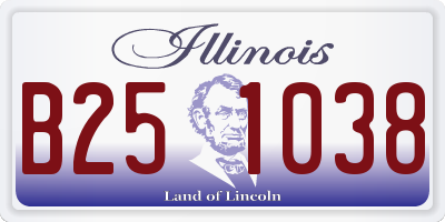 IL license plate B251038