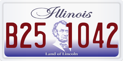 IL license plate B251042