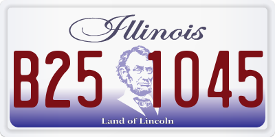 IL license plate B251045