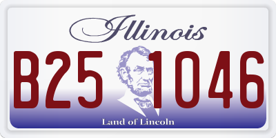 IL license plate B251046