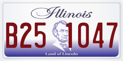 IL license plate B251047