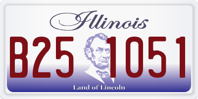 IL license plate B251051