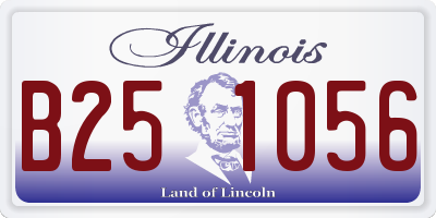 IL license plate B251056
