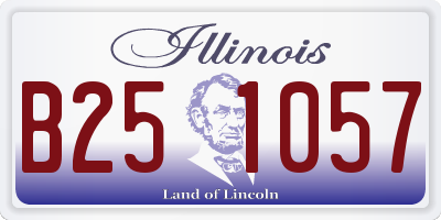 IL license plate B251057