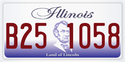 IL license plate B251058