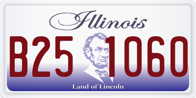 IL license plate B251060