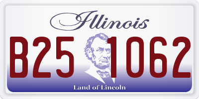IL license plate B251062