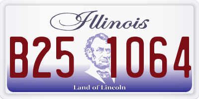 IL license plate B251064