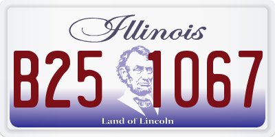 IL license plate B251067