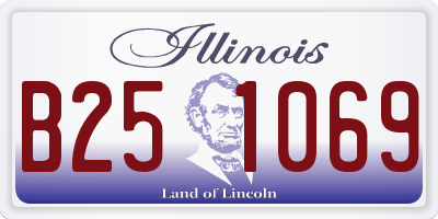 IL license plate B251069