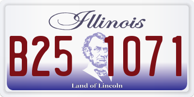 IL license plate B251071