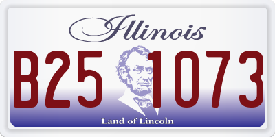 IL license plate B251073
