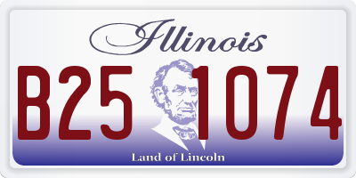IL license plate B251074