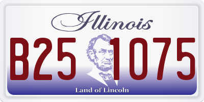 IL license plate B251075