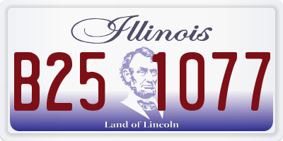 IL license plate B251077