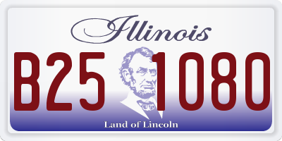 IL license plate B251080