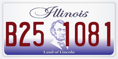 IL license plate B251081