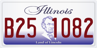 IL license plate B251082