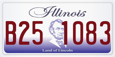 IL license plate B251083