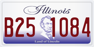 IL license plate B251084