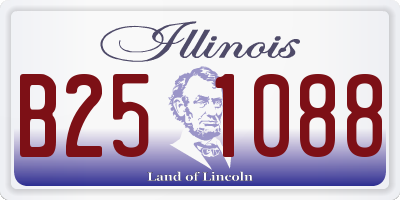 IL license plate B251088
