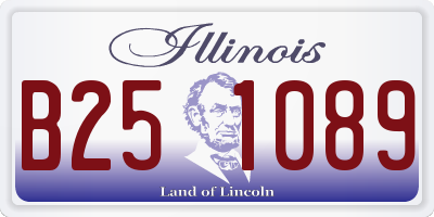 IL license plate B251089