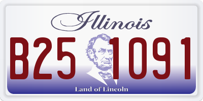 IL license plate B251091