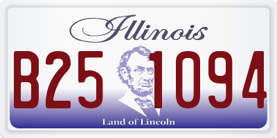 IL license plate B251094