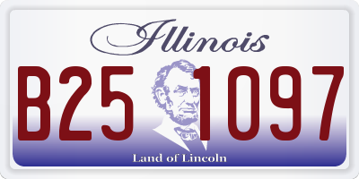 IL license plate B251097