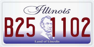 IL license plate B251102