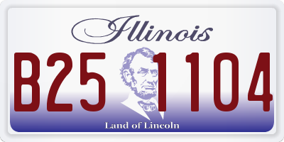IL license plate B251104