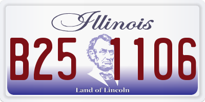 IL license plate B251106