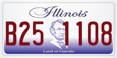 IL license plate B251108
