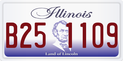 IL license plate B251109