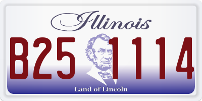 IL license plate B251114