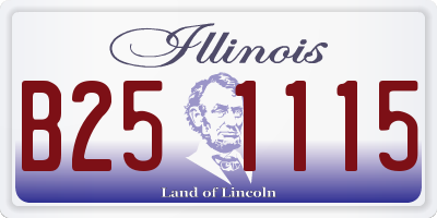 IL license plate B251115