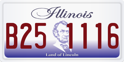 IL license plate B251116