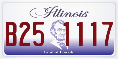 IL license plate B251117