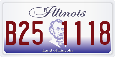 IL license plate B251118