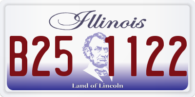 IL license plate B251122