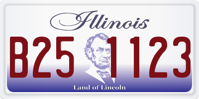 IL license plate B251123