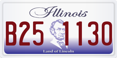 IL license plate B251130