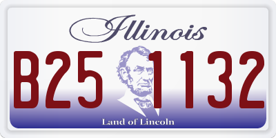 IL license plate B251132