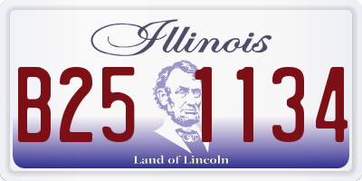 IL license plate B251134