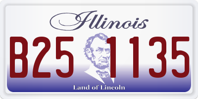 IL license plate B251135