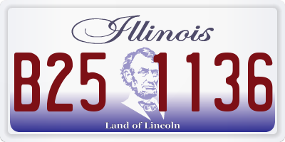 IL license plate B251136