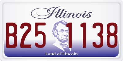 IL license plate B251138