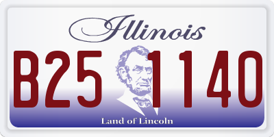 IL license plate B251140