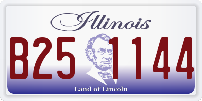 IL license plate B251144