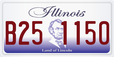 IL license plate B251150